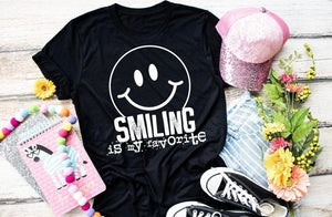 Smiling Is My Favorite Graphic Tee